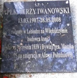 Grób płk.Jerzego Iwanowskiego, Gdańsk Oliwa