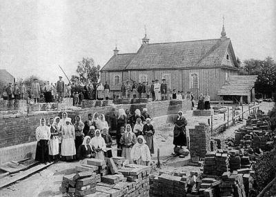 Budowa kościoła w Wasiliszkach